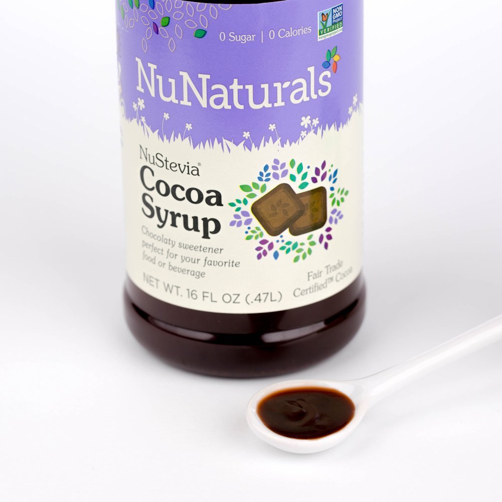 NuNaturals NuStevia SugarFree Vanilla Syrup Natural Stevia Sweetener