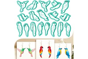 beinkmake 18Pcs Bird Polymer Clay Cutters Swallow Clay Earrings Cutters Polymer Jewelry Cutter for Earrings Making Party Fest