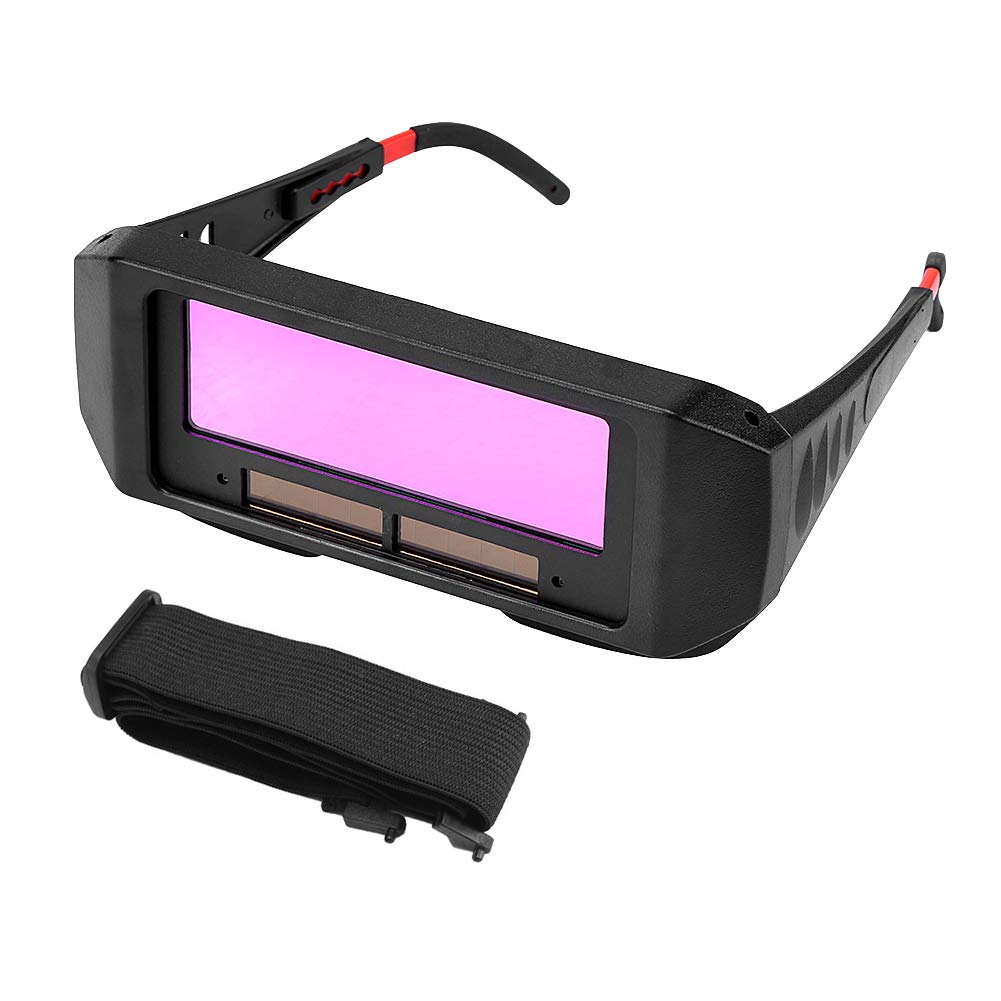Yosoo Health Gear Welding Goggles Auto Darkening Welder Eyes Glasses Welding Helmet with Elastic Strap for Protecting Eyes