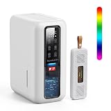 Dehumidifier for Home, Dehumidifiers for Bathroom, Bedroom, Living room, Closet with 68 OZ Water Tank, Moisture Absorbers, Auto Shut Off, Auto Humidity Control, 7 Colors LED Light, White