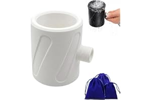 Mens Shower Head Massager High Pressure, Handheld Shower Head with Spiral Ring Water Flow, Anti Clog Large Hole 1/2 Universal