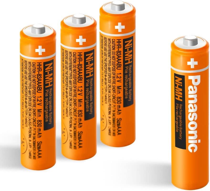 4 Packs HHR83AAABU NIMH AAA Rechargeable Cordless Phones Battery, 1