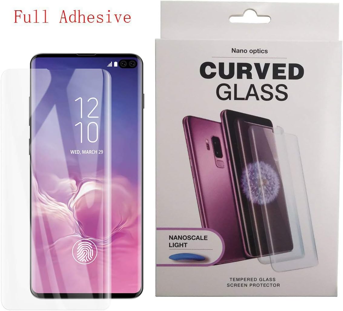 Galaxy S10 Screen Protector, Full Glue Nano Optics Curved Edge to Edge Case Friendly Full