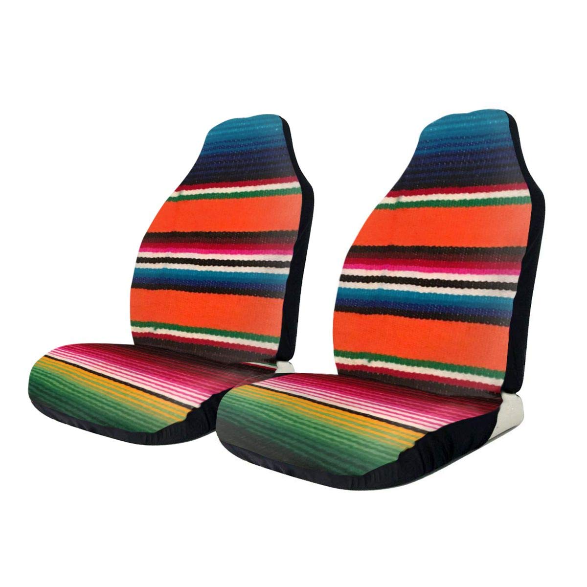 CHILL·TEK Car Seat Covers, Mexican Serapes Print Front Car