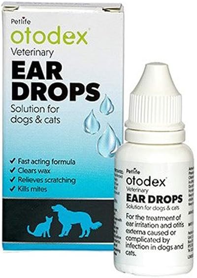 (OTODEX) Veterinary Ear Drops 14ml Brand Otodex Ear Care for Dogs Cats