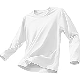EKLENTSON Men's Long Sleeve T-Shirt Lightweight Soft Tee Shirt Moisture Wicking Basic Tshirt Breathable