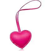 LAEKOU Heart Bag Charms Keychain for Women, Cute Key Chain Charm Accessories for Girls Tote Purse Backpack Handbags