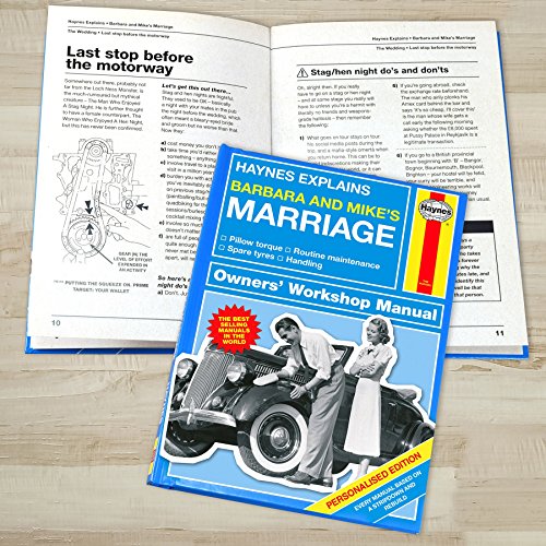 Signature Personalised Haynes Explains Marriage Manual Humour Book For Him & Her