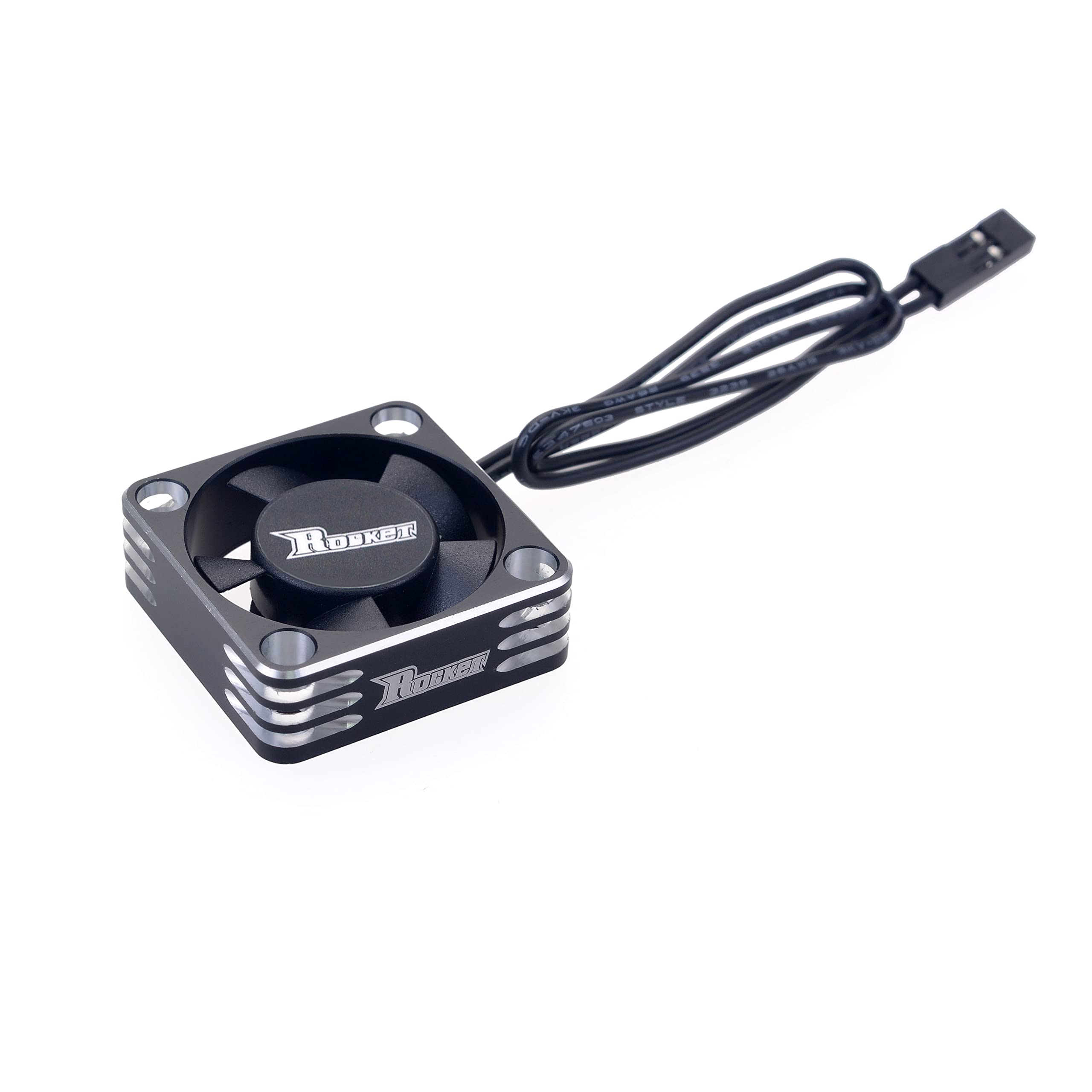 DollaTek RC Motor Cooling Fan - 28000RPM ESC Cooling Fan for RC Car 1/8, 1/10, 1/12 Scale 540, 550 Brushless Motor (Black + Silver)