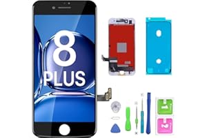 for iPhone 8 Plus Screen Replacement Black, FFtopu iPhone 8 Plus LCD Display & Touch Screen Digitizer Frame Full Assembly Set with Free Repair Tool Kit for iPhone 8 Plus (5.5'')