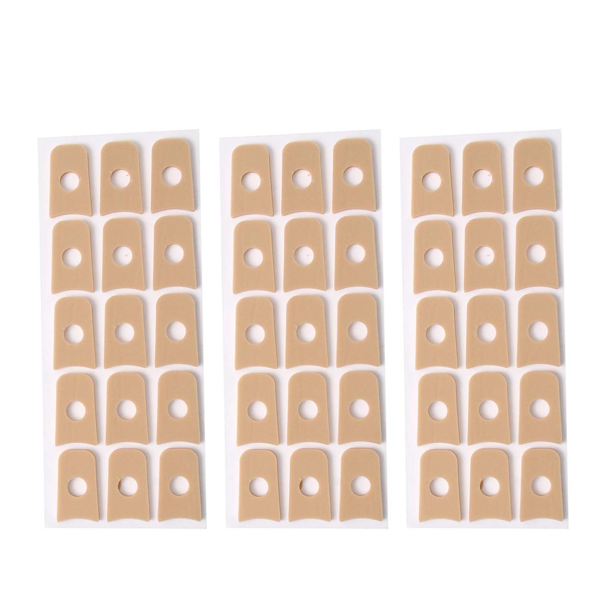 Heallily 45Pcs Felt Callus Pads Callus Cushions Toe Pads Self Adhesive Soft Foam Corn Pads Waterproof Toe and Foot Protectors : Beauty