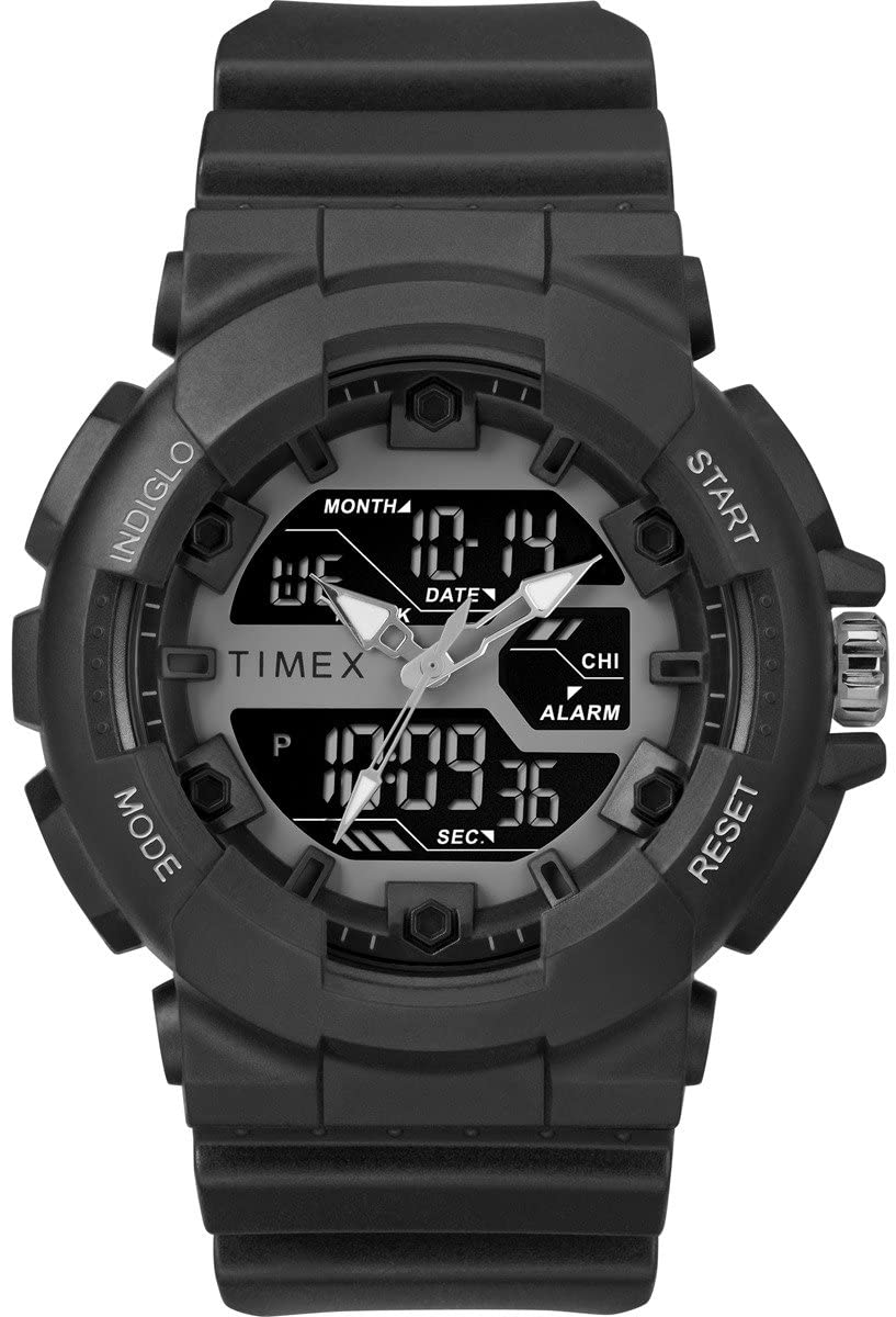 Timex Mens Digital Watch, digital Display and Resin Strap TW5M22500