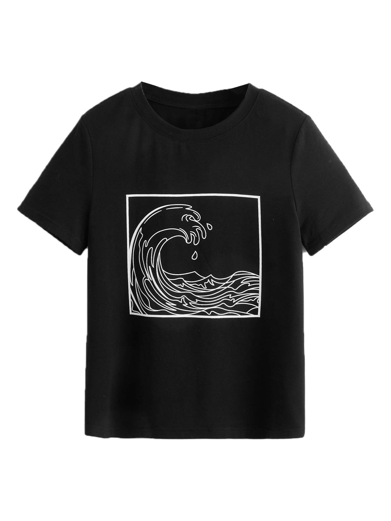 Women's Short Sleeve Top Casual Graphic Print Tee Shirt