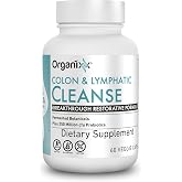 Organixx Lymphatic &amp; Colon Cleanse, Probiotic Support, 60 Caps | 250M CFU probiotics support lymphatic drainage, colon health &amp; digestive regularity, gluten free, non-GMO