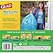 Glad Recycling Large Drawstring Blue Trash Bags - 30 Gallon - 28 Count (Packaging May Vary)