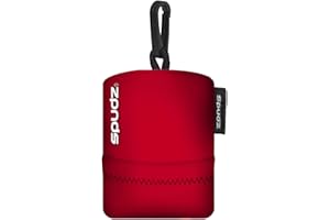 SPUDZ Ultra | Microfiber Cloth Screen Cleaner and Lens Cleaner | Closable Bottom | Red | 10 x 10 Inches