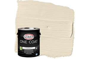 Glidden Interior Paint + Primer: White/White Interior Paint /Heavy Cream, One Coat, Semi-Gloss, 1 Gallon