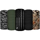 S A - UV Face Shield 5 Pack - Multipurpose Neck Gaiter, Elastic Face Mask for Men and Women
