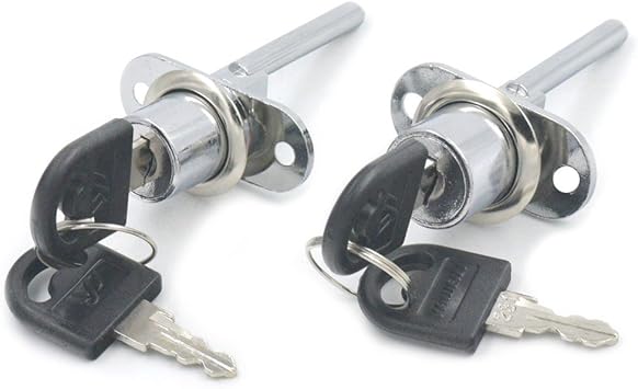 Amazon Com Bluemoona 2 Pcs Zinc Alloy Drawer Lock Desk Wardrobe