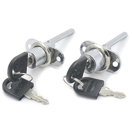 Bluemoona 2 Pcs Zinc Alloy Drawer Lock Desk Wardrobe Furniture