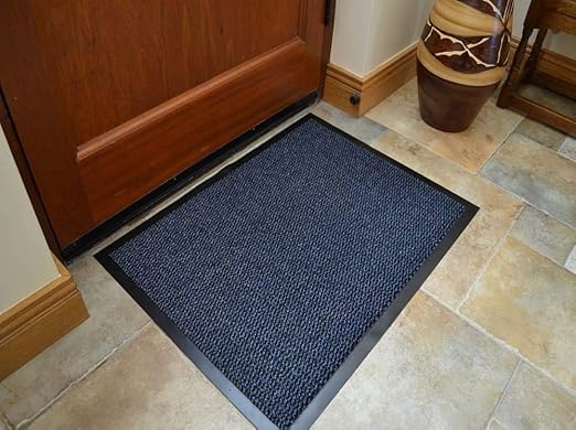 Blue Machine Washable Barrier Mat Size 40cm X 60cm Amazon Co Uk Kitchen Home