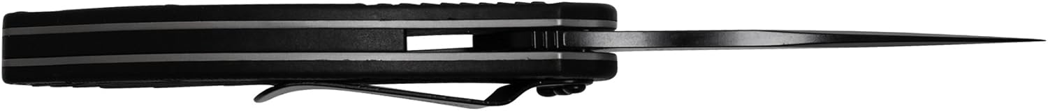 Kershaw Clash Pocket Knife, Black Serrated (1605CKTST); 3.1” Stainless Steel Blade with Black-Oxide Coating; Glass-Filled Nylon Handle with SpeedSafe Opening and Reversible Pocketclip; 4.3oz : Hunting Knives : Sports & Outdoors