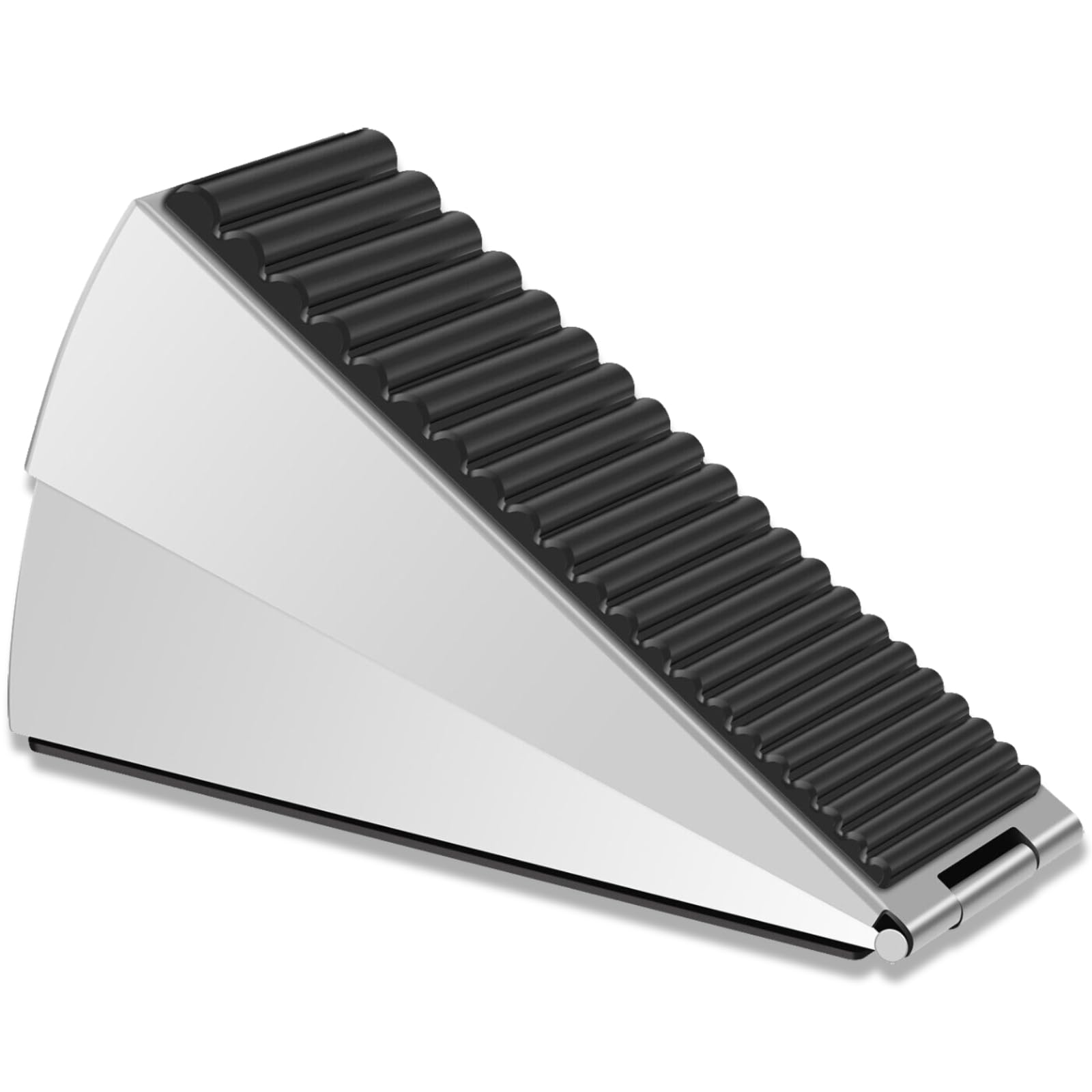 Extra Tall Door Stopper 3 Inch – Strongest Heavy Duty High-Grade Stainless Steel Door Wedge, Adjustable 0.4”–3”, Non-Slip Rubber Grip, Door Jammer for Large Gaps & Heavy Doors