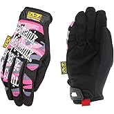 Mechanix Wear: The Original Women’s Pink Work Gloves with Secure Fit, Flexible Grip for Multi-Purpose Use, Durable Touchscreen Tactical Gloves for Women (Pink Camouflage, Women's Large)
