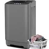 Nictemaw Portable Washing Machine 20Lbs Portable Washer Machine with Drain Pump, 2.8 Cu.ft Compact Washing Machine with 10 Programs 8 Water Levels Laundry Machine for Apartment, Home, Dorms, Rv
