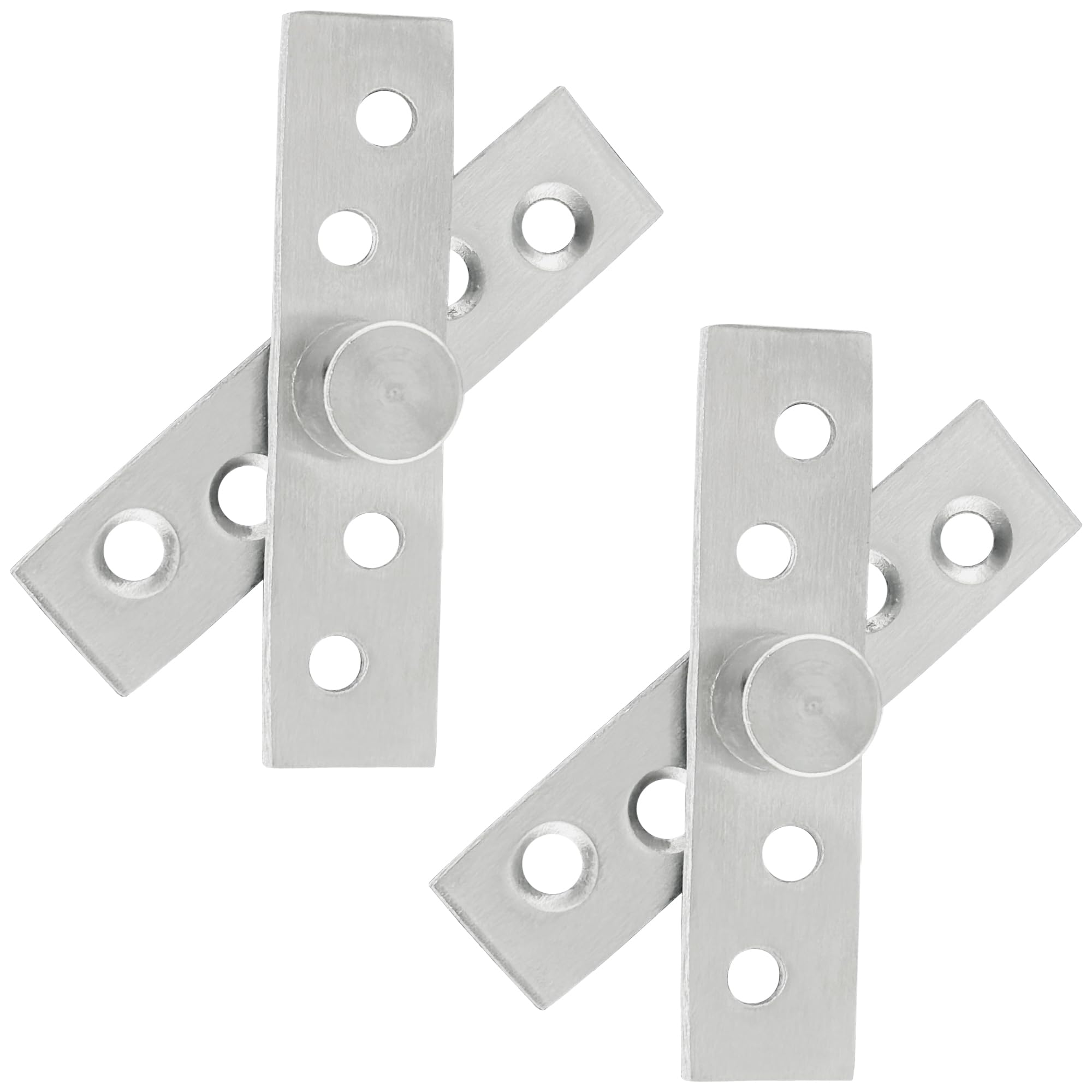 2 PCS 360 Degree Rotating Steel Concealing Pivot Hinges for Doors
