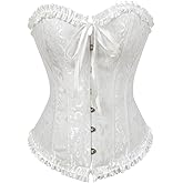 Kranchungel Corset Tops for Women: Renaissance Corset Bustier Shapewear - Halloween Costumes for Themed Parties Aged 25-35