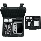 Migitec Waterproof Hard Carrying Case Compatible with DJI Mini 5 Pro/Mini 4/3 Pro Fly More Combo, Travel Case Fits DJI RC 2/ RC-N3 and More Drone Accessories