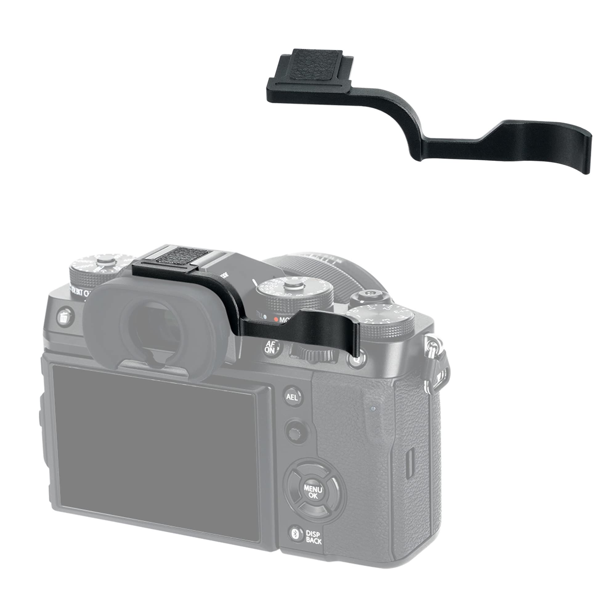 JJC Metal Thumbs Up Grip for FUJIFILM X-T5 X-T4 X-T3 Camera, Fuji XT5 XT4 XT3 Hot Shoe Mount Thumb Support Enhanced Grip — image 1