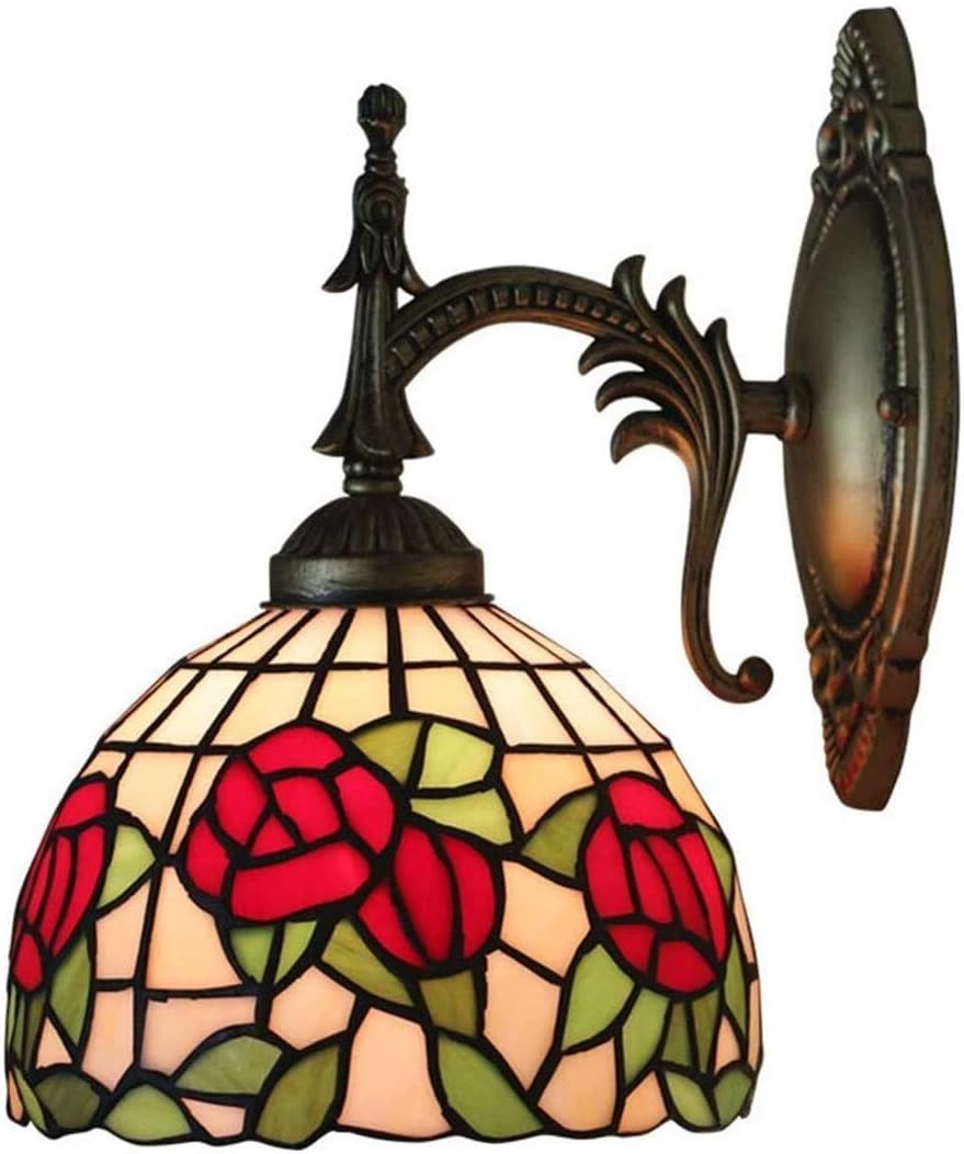 Apliques en forma de vela Estilo de Tiffany Lámparas de pared Pastoral