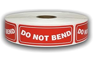 LABELS AND MORE INC. 1 Roll 1x3 DO NOT Bend Special Handling Shipping Mailing Stickers with 500 Labels per roll