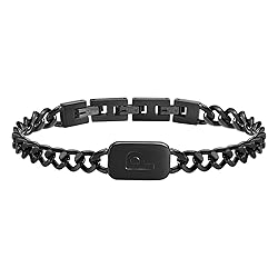 VNOX Black Initial Bracelet for Men - Mens