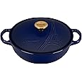 Le Creuset Eiffel Tower Collection Enameled Cast Iron Signature Cocotte with Lid, 2.5 qt., Indigo