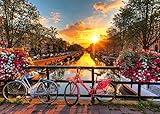 Puzzles for Adults 500 Piece，Bicycles in The