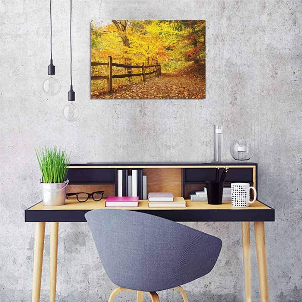 Amazon.com: Landscape Kitchen Wall Art Autumn Season Fall Trees Leaves