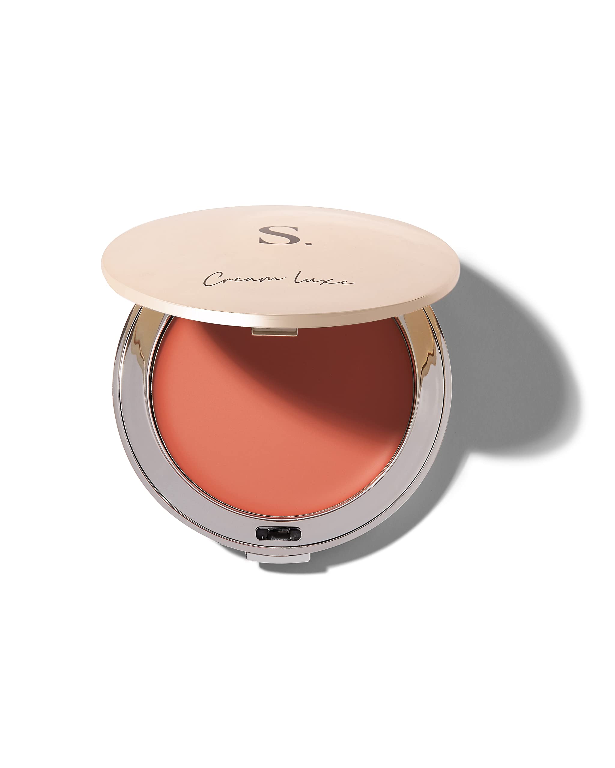 Cream Luxe Blush from Sculpted by Aimee Connolly (Peach Pop) – 7g Vegan Multi-Purpose Blusher for Dewy Glow