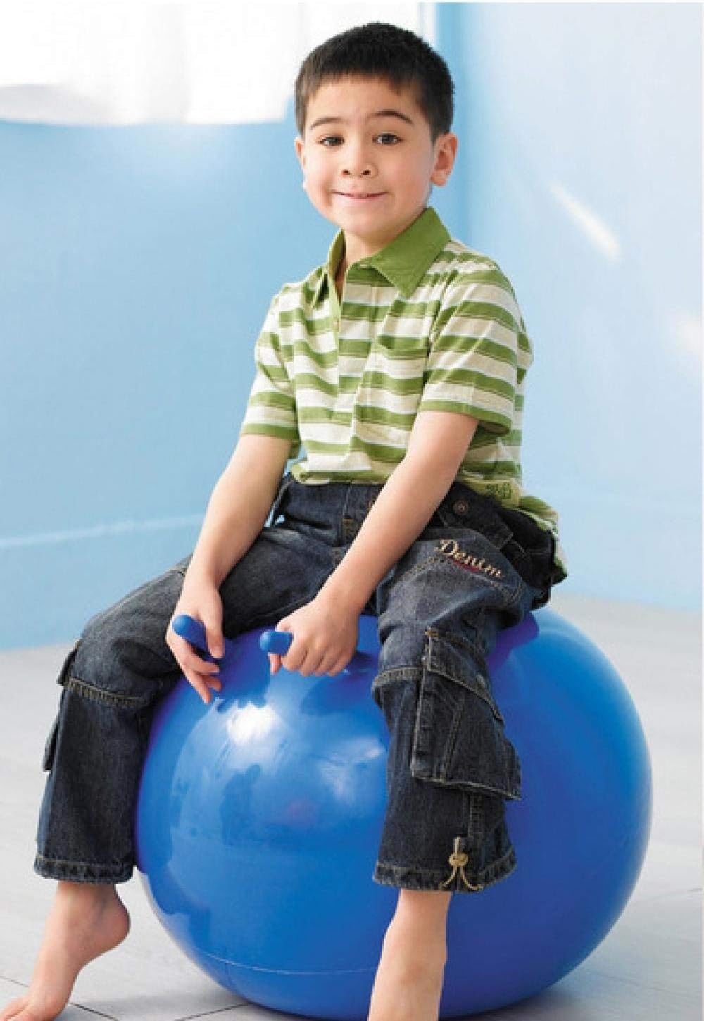 children's bouncing ball with handle
