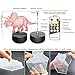 Night Light 3D Dinosaur Triceratops 3D Lamp Optical Illusion Nightlight Animals Bedside Lamp 7 Colors Changing LED Lamps with Remote Birthday Gifts for Girls Kids Baby Boys (Dinosaur Triceratops)