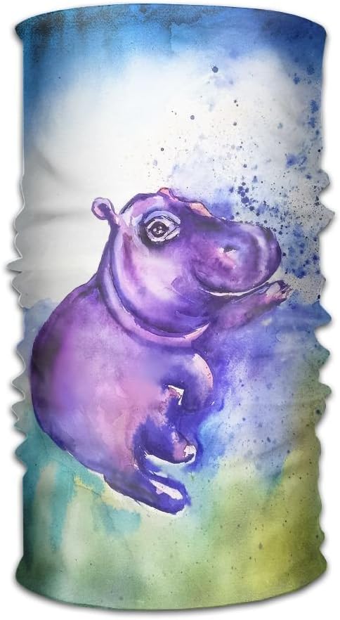Pduw Multifunctional Headwear Hippo Headband Fashion Headscarf Sweatband For Outdoor