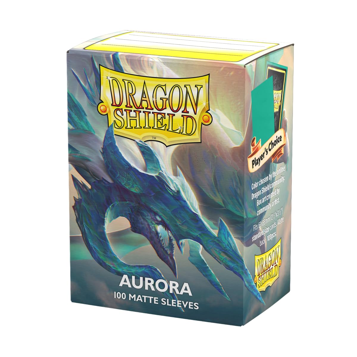 Dragon Shield | Standard Size Card Matte Sleeves | 100 - Smooth & Tough Premium TCG Sleeves | Compatible with Pokemon, Flesh & Blood, One Piece & Magic The Gathering | Aurora - Players' Choice 2023