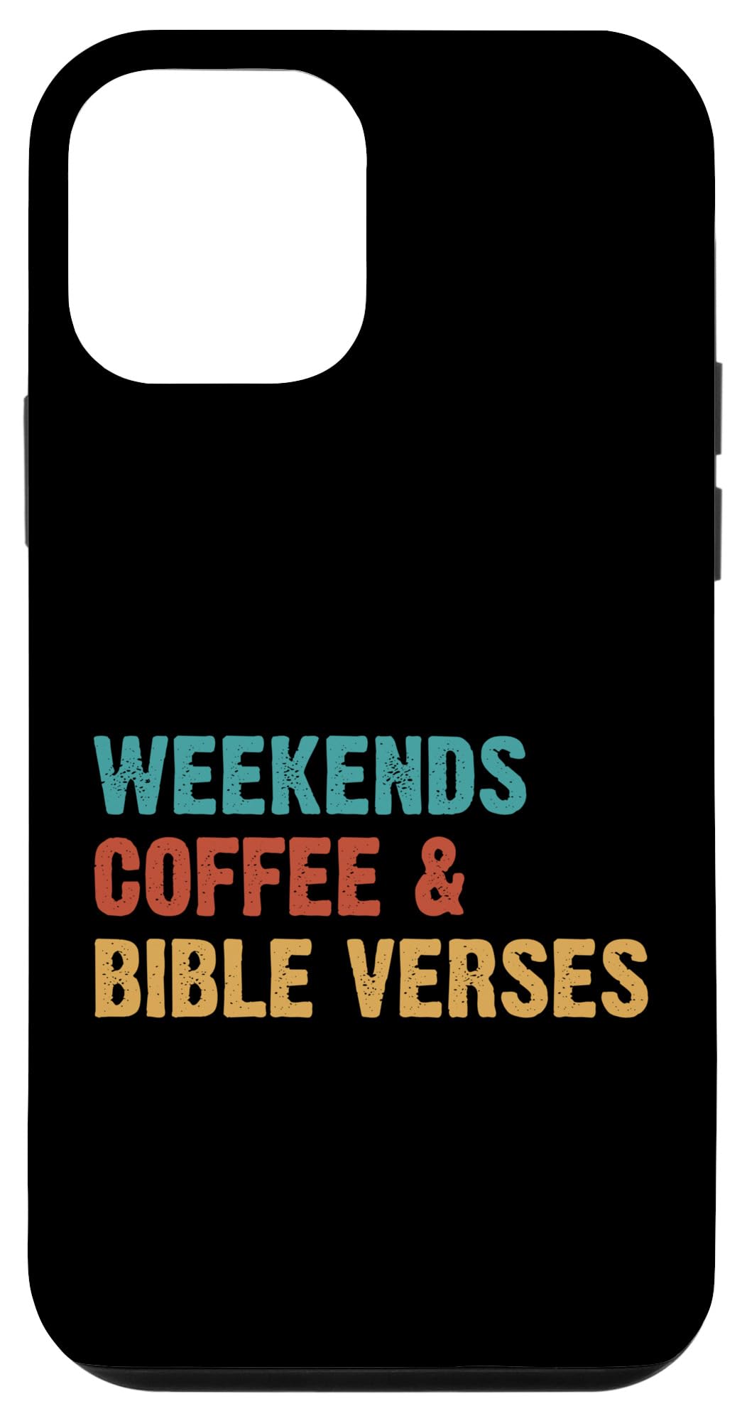 iPhone 12 mini Weekends Coffee & Bible Verses Case