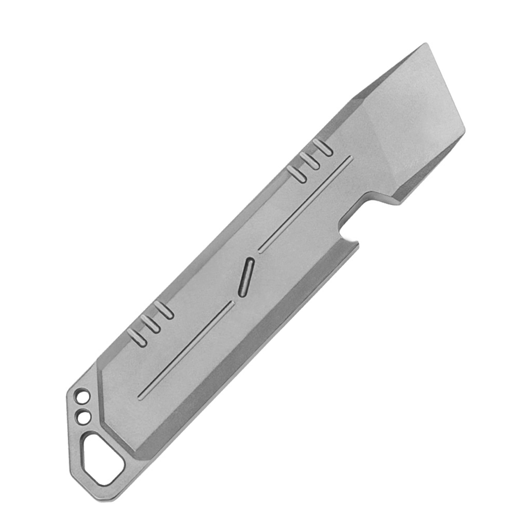 Hamans Titanium Pry Bar Bottle Opener 4.09" Crowbar Multi Tool Functional Screwdriver Prybar Portable for Daily Use