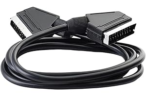 SHYYOULQE 21Pin SCART Cord Male to Male Fast Speed Data Transfer Video Connectors Cable Converters for Home Theater SCART Cab