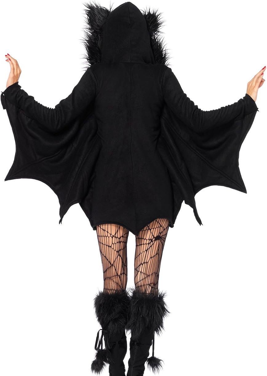 Leg Avenue Women's Cozy Bat Costume: Clothing