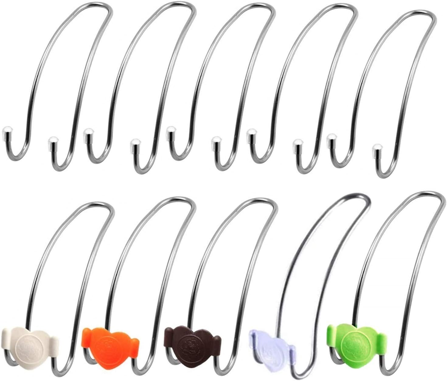 10 Pcs Car Back Seat Hook Universal Car Headrest Hook Car Storage Hook for Shopping Bag Purse Clothing Grocery Handbags Grocery Bag