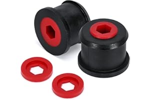PQY Poly Front Lower Control Arm Wishbone Bush Bushing Kit Left + Right Compatible with BMW Mini Cooper S R50 / R52 / R53 00-06